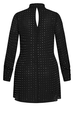 Image of City Chic Plus Size Shirt - Nailhead Tunic