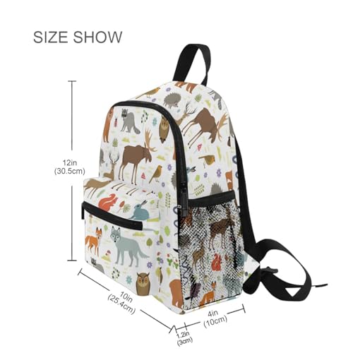 Collection Of Cute Animal Todder Backpack Lightweight Preschool Kindergarten Book Bag Practical and Durable Daycare Bag for Travel,Toys4