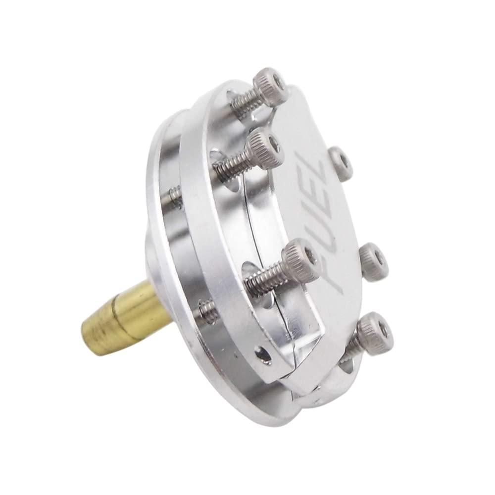 Spielzeugzubehör Aluminium-Kraftstofffüllfüller Fual Pickup Nippel Kraftstoffdüse Tankdeckel Deckel Kompatibel mit RC Gasline Nitro Boot Marine Flugzeug