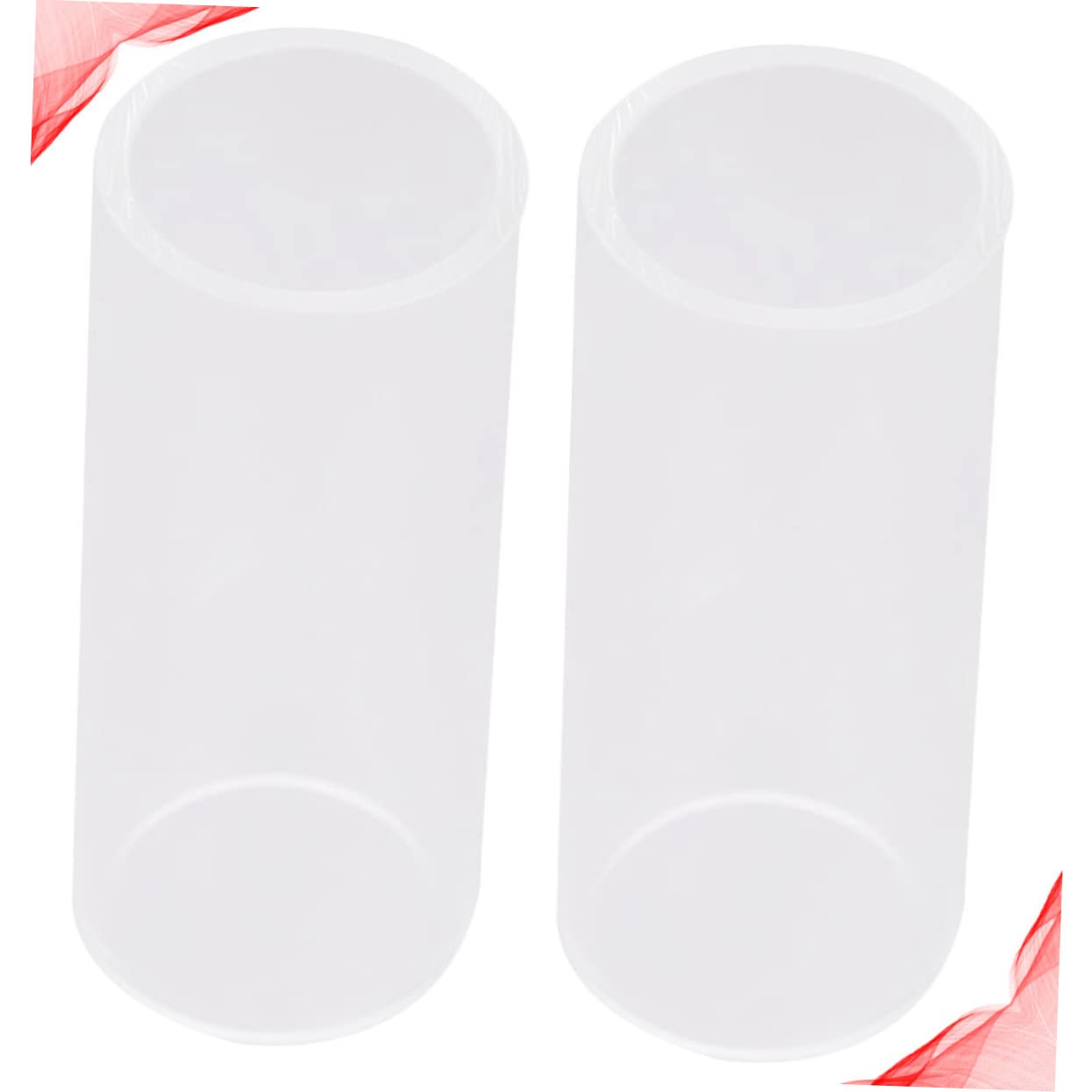 COSMEVIVI Medium Guitar Slide Kit Glass Guitar Slides Fingertip Cots Guitar Gadgets for Harmony Enhancement