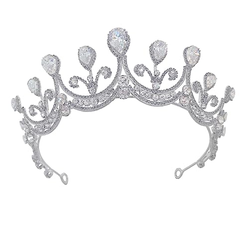Couronne mariage stable anti-glisse et diadème zircon brillant