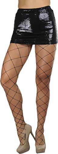 Image of ToBeInStyle Women's Sexy Vibrant Fine Classic Fishnet Full Footed Pantyhose