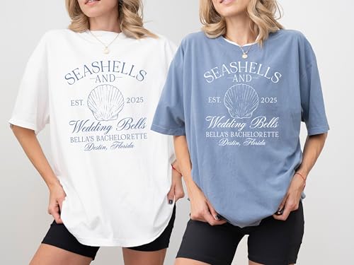 Custom Bachelorette Party Shirts - Matching Bridal Party Shirts - Gifts for Bach - Beach, Nautical, Coastal, Destination Trip2