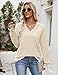Zeagoo Plus Size Sweaters for Women Long Sleeve V Neck Sweater Business Casual Work Tops 2025 Fall Outfits Apricot