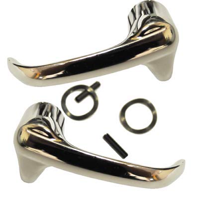 KEYPART 51-54 Chevy/GMC Truck LH & RH Door Chrome Vent Window Handles (Pair)