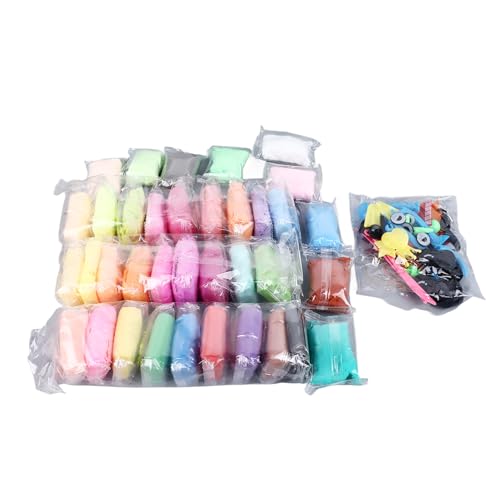 36 Colores Modelado Flexible Pasta Kit Creativo Fácil de Modelar para Niños Ideales para Materiales de Seguridad y Luz y Luz de la Escuela