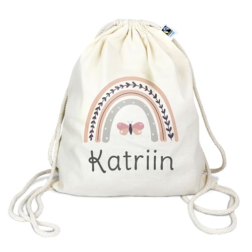 Manilu Bio Turnbeutel mit Namen personalisiert & Bedruckt | Motiv...