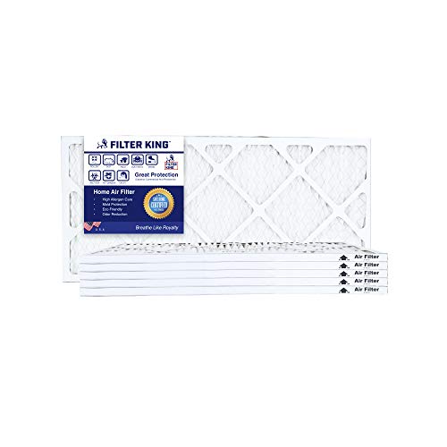Filter King 8X24X1 Air Filter | 6-Pack | Merv 8 Hvac Pleated Ac Furnace Filters | Actual Size 8 X 24 X .75" #TOP10