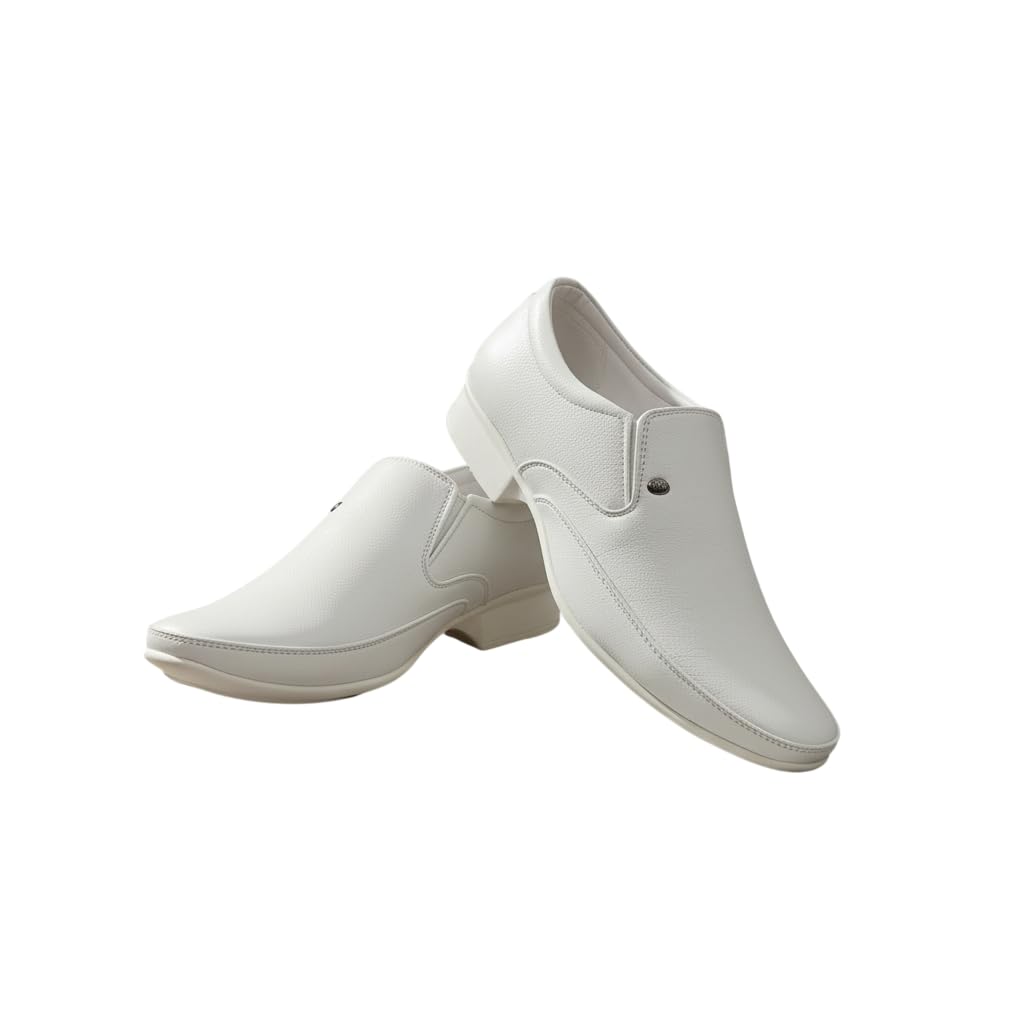 ALSTOM SHOES Classic Men’s Slip-On Formal Shoes | Synthetic Leather Upper with PU Sole | Lightweight, Cushioned | Stylish...