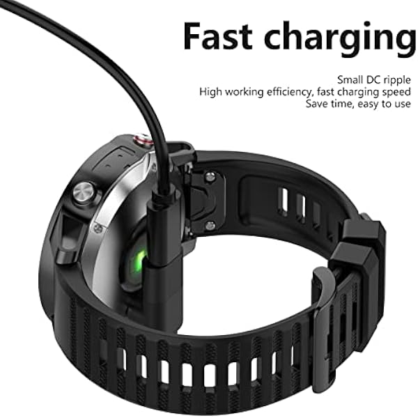 Generic Adapter Type C to - Quick Charge Converter for Fenix 7S 7X Instinct 2 2S EPIX Venu 2 Plus - износостойкий кабель для зарядки портативный дизайн