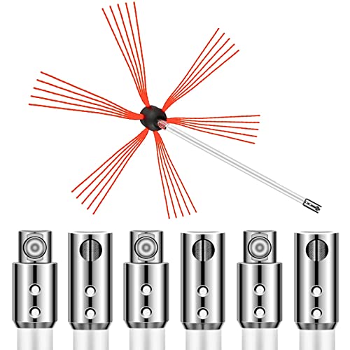 VEVOR Kit de Deshollinamiento Limpieza de Chimenea 23FT Sooteater Kit de Limpieza de Chimenea Esta Herramienta Integral para Dividir Tuercas Es Perfecta para Varios Campos Como La Industria Mecánica