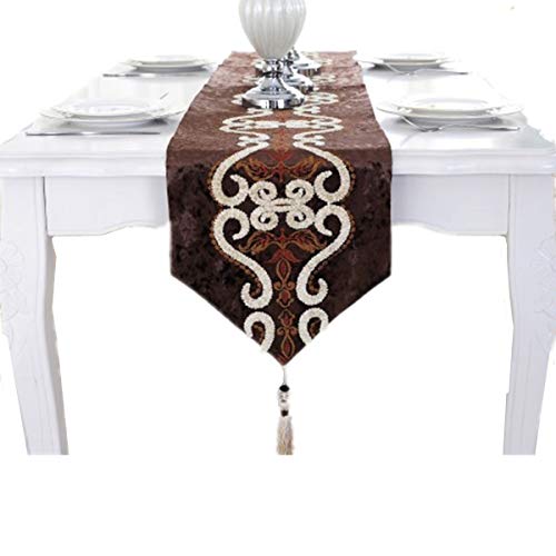 Bettery Home テーブルランナータッセル付き北欧風刺?テーブルクロス結婚式クリスマスパーティー33のx 160センチメートルコーヒー
