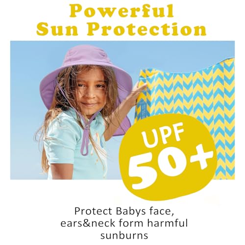 Outdoor Kids Sun Hats with Neck Flap Boys Girls Wide Brim UPF 50+ UV Protection Children Bucket Hat Safari Hat3