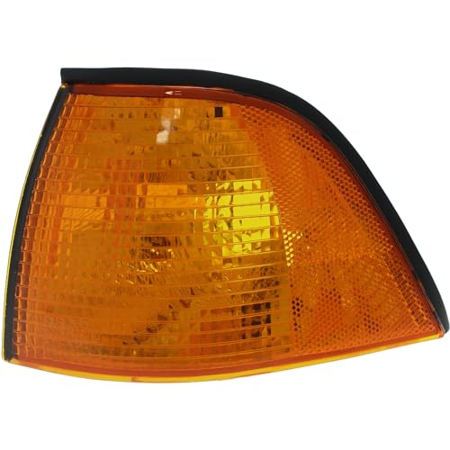Evan Fischer Corner Light Compatible with 1992-1995 BMW 325i Plastic Amber Lens Driver Side