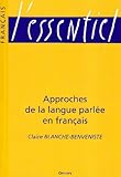 parlee altum  Approches de la langue parlée en français