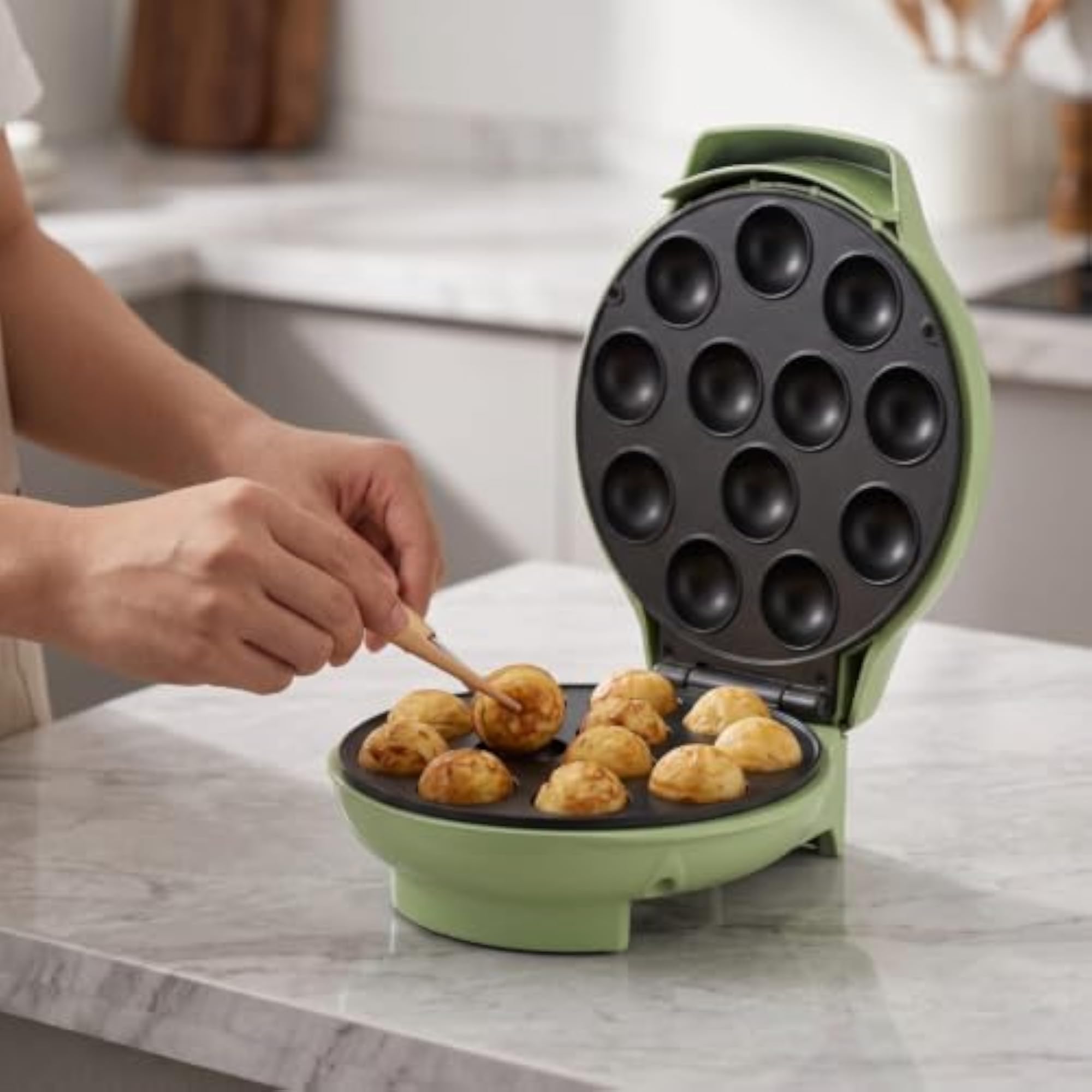 Electric Takoyaki Maker Compact Cake Bite Maker