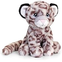 Deluxe Paws Plush Cuddly Soft Eco Toys 100% Recycled (Snow Leopard)
