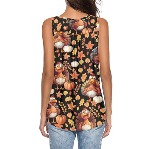 Women Summer Sleeveless Shirts Plus Size Pleated Tank Tops Blouses for Leggings S-4XL2