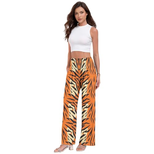 Pantalon fluide taille élastique pour jambes légères en été - 2