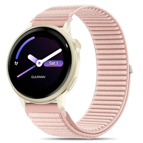 Huadea 20mm �ʃt�@�X�i�[�i�C���� Garmin Vivoactive 6 �E�H�b�`�o���h/Vivoactive 5/3/3 Music/Venu Sq 2�ɑΉ� �N�C�b�N�����[�X�X�|�[�c�X�g���b�v Forerunner 55/165/245/6