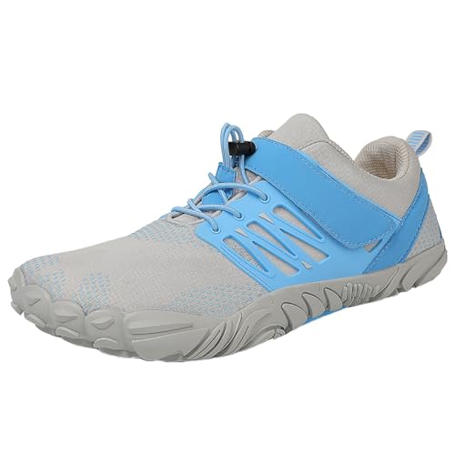 Genérico Calzado Hombre Barefoot, Zapatos Deportivas Hombre, con Suela Tipo Pulpo Antideslizante con Fondo Plano con Cordones Zapatos Moda Flexible Ligera Zapato para Uso Diario