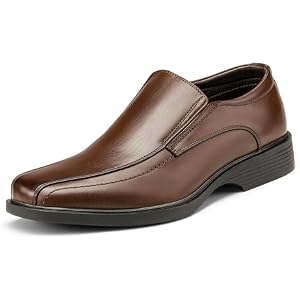 Bruno Marc Men's Square Toe Dress Loafers Shoes