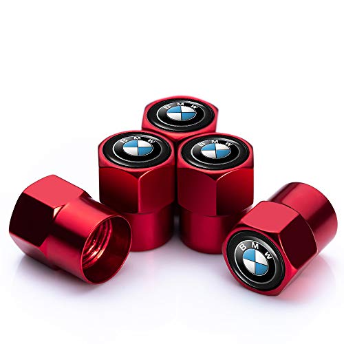 PATWAY 5 Pcs Metal Car Wheel Tire Valve Stem Caps for BMW X1 X3 M3 M5 X1 X5 X6 Z4 3 5 7Series Logo Styling Decoration Accessories.