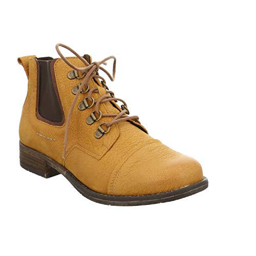 Preisvergleich Produktbild Josef Seibel Damen Schnuerstiefel Sienna 09, Frauen Stiefel,Wechselfußbett, Ladies feminin elegant Women's Women Woman,Safran-Kombi,39 EU / 5.5 UK