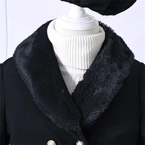 Baby Girls Xmas Clothes Toddler Kids Coat Outfits Long Sleeve Dress Coat with Hat Set Fashion Fall Winter Clothing2