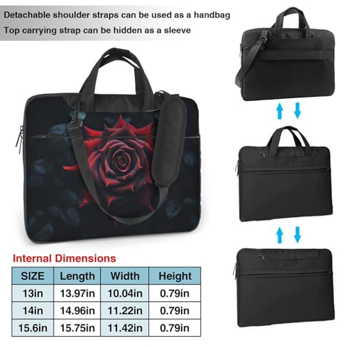 Porte-document ordinateur 13 pouces noir anti-rayures pour portable