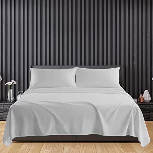 Linens World Egyptian Cotton Flat Sheets King Size Breathable, Anti