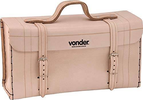 Vonder, Maleta De Couro Para Ferramentas, 440 Mm X 230 Mm X 150 Mm, Marrom.