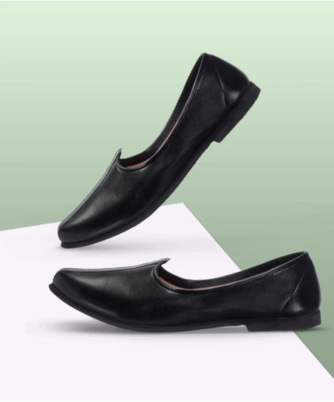Image of Ekaaya Men's Leather Ethnic Mojari Jutti | Punjabi Rajasthani Jodhpuri Desi Jalsa Shoes