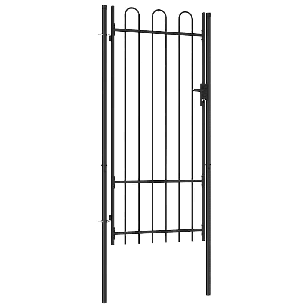 vidaXL Portail de clôture BOXTEL à porte simple avec arc en haut,