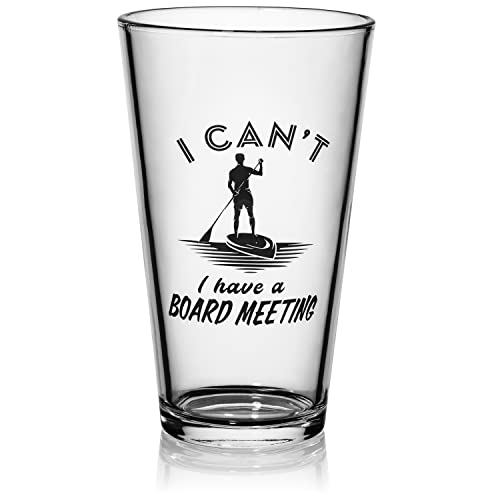 Sand Everywhere- Pint Beer Glass - Surf and Paddle Board Gifts