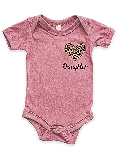 Teeny Fox Leopard Heart Mother Girl Baby Matching Outfits Cute Family Shirts2