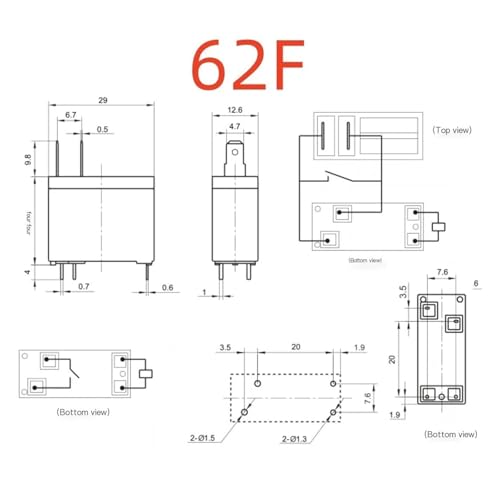 Relais RMF-124LM 62F-24V-17A composant electronique PCB - 2