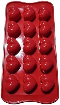 Forma Em Silicone Coração Para Bombom/Chocolate Antiaderente - UD...