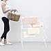 ZOES HOMEWARE 2024 Enhanced Clothes Drying Rack | Foldable Drying Rack Clothing for Laundry | Small Collapsible Portable Dryers for Laundry | Use for Indoor & Outdoor | White 37.5