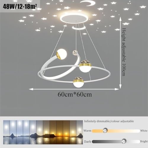 Lustre à intensité variable à distance pour bureau et salon - 7