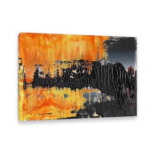 Peinture à l'huile Gerhard Richter Untitled 1989 grand format pour sublimer un fond de canapé