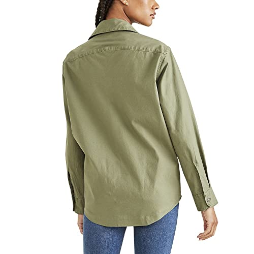 DOCKERS Women's Relaxed Fit Long Sleeve Shirt Jacket2