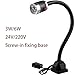 ARTUNV LED Work Light for Machine Tools, Gooseneck Light 6W 220V, Portable Work Light for Lathe, Workbench, Grill, Industrial Lighting(Size:Y1-6W-220V)