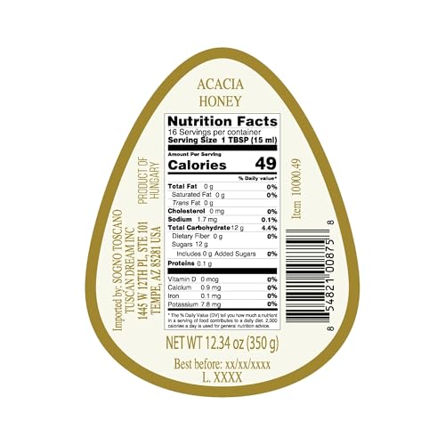 Miel 100% pura de Acacia Sogno Toscano 350gr miniatura 2