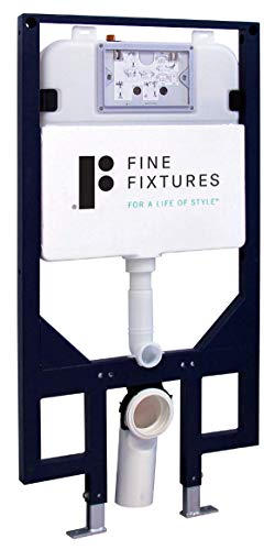 In-Wall toilet Combo Set - Toilet Bowl With Soft-Close Seat, Wall Hung Tank And Carrier System, Push Buttons Included