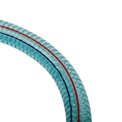 Image of 1 Inch Suction Hose for Fuel Transfer Pump with Threaded Couplings Oil Diesel Kerosene Transfer Hose Tube 6 Feet Length
