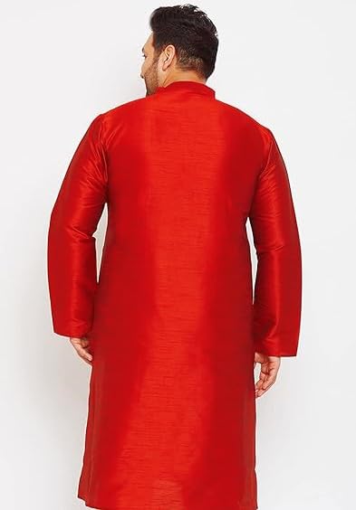 Rameshwaram Fabrics Men's Indian Kurta (Only) Shirt, Suitable with Dhoti Pajama Trouser, Gift3