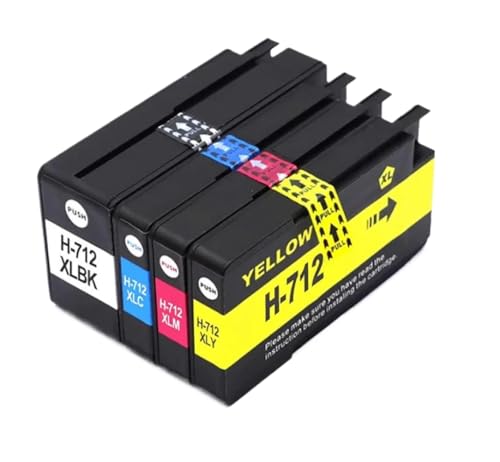Cartouche d'encre compatible 712XL pour imprimantes DesignJet T210 T230 T250 T650
