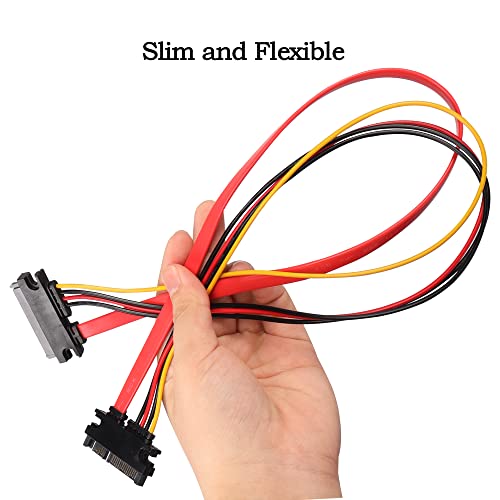 Cable Extensión SATA 22Pin Poder y Datos 50 cm miniatura 7