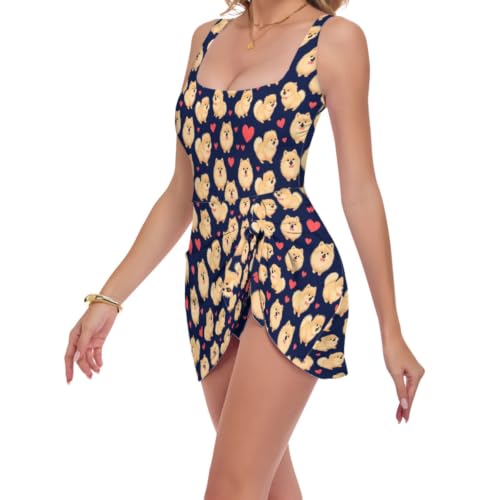 Robe de bain pour l'été amincissante et maillot une pièce